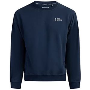 SANIKA Oversized sweatshirt voor heren, marineblauw, XXL