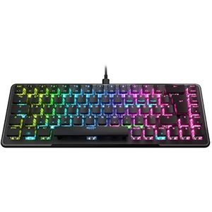 Roccat Vulcan II Mini 65% optisch gaming toetsenbord (DE-lay-out), RGB-verlichting, afneembare kabel, aluminium oppervlak, zwart, ROC-12-041