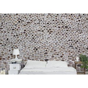 Apalis Steenwand, vliesbehang Andalusische stenen muur, fotobehang breed | vliesbehang wandbehang wandschilderij foto 3D fotobehang voor slaapkamer woonkamer keuken | 320x480 cm, grijs, 104817