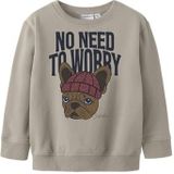 Sweatshirt - Regular Fit - Geborstelde Sweatstof - Lange Mouwen