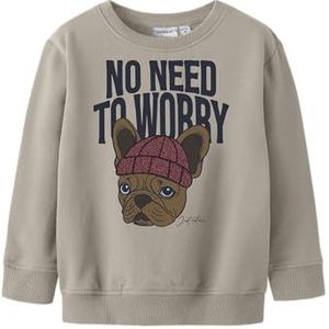 Sweatshirt - Regular Fit - Geborstelde Sweatstof - Lange Mouwen