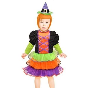 Little Witch costume disguise fancy dress dress baby (Size 1-2 years) with bonnet