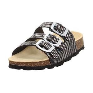 Superfit Mädchen FUSSBETTPANTOFFEL Hausschuhe, SCHWARZ 0010