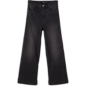 name it NLFATONSONS DNM 7526 7/8 HW W PANT NOOS Jeans, Black Denim, 152