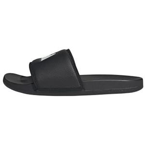 Badslippers - Imitatieleer - Zwart - Anatomisch Voetbed - Open Toe