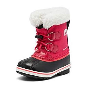 Sorel Yoot Pac nylon waterdichte winterlaarzen voor kinderen, uniseks, Rode Heldere Roos, 10 UK Child