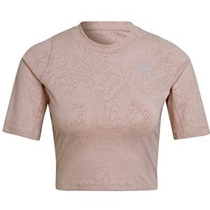 adidas RNFAST Lace Tee T-shirt, Wonder Mauve/Magic Mauve, M voor dames