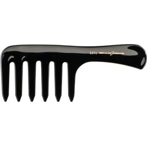 HERCULES SÄGEMANN - 5610 tassengreepkam | Krullenkam met brede tandbreedte voor het losmaken van krullen | Ideaal voor onderweg | Maat: 16,5 cm