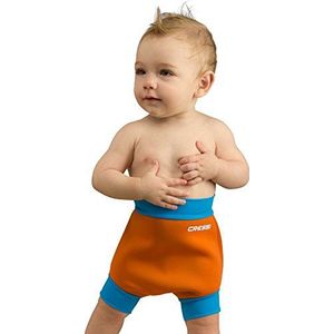 Cressi Kids' Herbruikbare Zwemluier Thermische Zwemkleding, Oranje/Lichtblauw, Groot/6-14 Maanden
