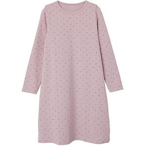 NAME IT Nkfnightgown Ls Dawn Pink Floral Noos nachthemd voor meisjes, Dawn Pink, 86/92 cm