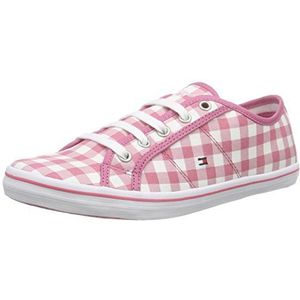 Tommy Hilfiger Meisjes S3285LATER 6D-2 Low-Top, Roze (Gingham Print 940), 40, Pink Gingham Print 940, 40 EU