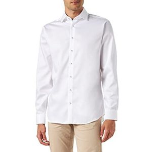 Seidensticker Heren 255510 hemd, wit, 37