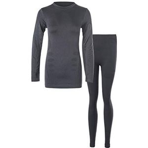 Pfeifer Whistler dames functionele ondergoedset Mall met lange mouwen en tights 1001 zwart, S/M