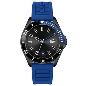 Lacoste Analoge Quartz Horloge met Siliconen Band 2011262, Zwart