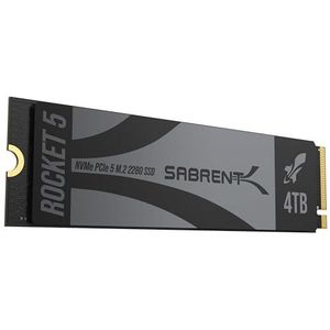 SABRENT Rocket 5 4TB SSD M.2 PCIe Gen 5 14GB/s X4 NVMe Verlengd vermogen (SB-RKT5-4TB)