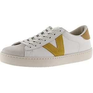 Victoria Berlin Unisex Leather Low Tennis & Pieces In Contrast & Split Leather Toe 1126142 for Adults MOSTAZA 35