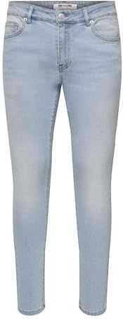 ONLY & SONS Onswarp Skinny Box PIM DNM Otl, blauw (light blue denim), 32W / 32L