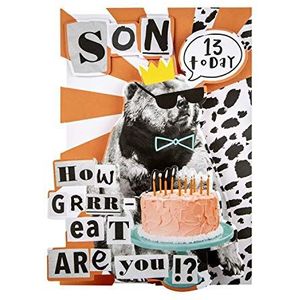 Verjaardagskaart voor Niece van Hallmark - Fun Kids' Unicorn Design