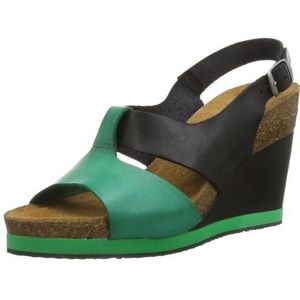 Dr. Brinkmann Dames 710629 Slingback sandalen, meerkleurig zwart groen 0, 42 EU