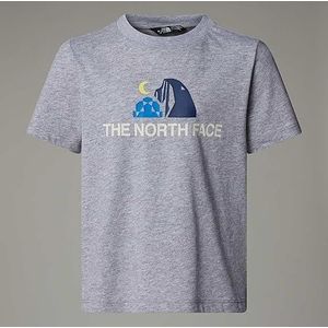 The North Face - T-Shirt - Grijs Gevlekt - Kinderafbeelding