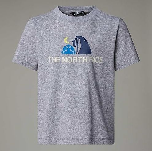 The North Face - T-Shirt - Grijs Gevlekt - Kinderafbeelding