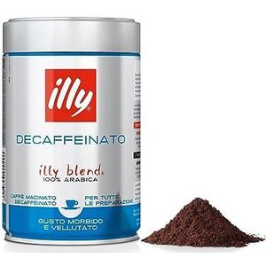 illy, cafeïnevrije espresso, gemalen koffie, 100% Arabica - 6 dozen van 250g (1,5kg)