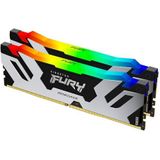 Kingston Fury Renegade Zwart RGB XMP 32GB 6800MT/s DDR5 CL36 DIMM Desktop Gaming Geheugen (Set van 2) - KF568C36RSAK2-32