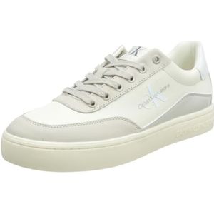 Calvin Klein Jeans Klassieke Cupsole Low Lace LTH Ml Sneaker voor dames, Romige witte eierschaal, 39 EU