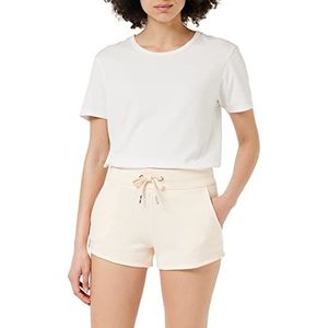 Armani Exchange Dames Essential, Look Back Side Logo Geribbelde Tailleband Casual Shorts, Nude, Extra Large, nude, XL