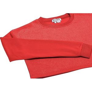 Mymo Athlsr Sweatshirt met lange mouwen van 100% polyester met ronde hals zomerrood, maat S, zomerrood, S