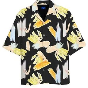 JORJEFF Gallery AOP Resort Shirt S JNR, zwart, 140 cm