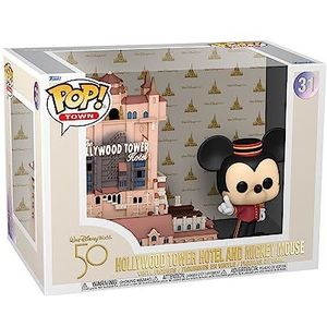 Funko Pop! Town: WDW 50th ToT With Mickey - Tower Of Terror - Disney World 50th Anniversary - Verzamelfiguur Vinyl - Cadeau-idee - Officiële Mercancia - Speelgoed voor Kinderen en Volwassenen