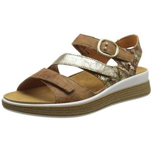 THINK! Meggie duurzaam uitneembaar voetbed Slingback damessandaal, 3000 Oak combi, 40 EU