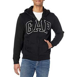 GAP Heren V Arch Sherpa Fz capuchontrui, true black, L