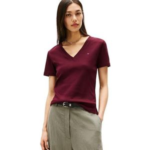 TOMMY HILFIGER - Cody - T-shirt - Bourgogne - Slanke Pasvorm