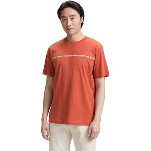 Tom Tailor - T-shirt - Rust Red - Met Logo-frontprint
