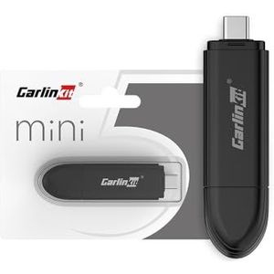 Carlinkit Draadloze CarPlay Adapter Mini SE voor auto's met ingebouwde Car Play, OTA-ondersteuning, (modeljaren: 2016 tot 2025), ondersteuning voor mobiele telefoons IOS10+