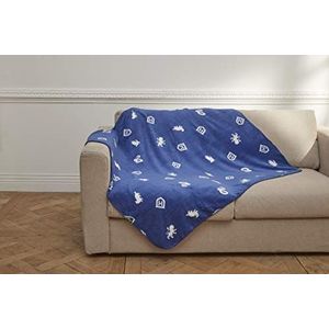 Harry Potter deken voor kinderen, blauw, 110 x 130 cm