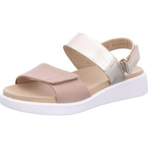 ara Madeira Sandalen, voor dames, zandkleurig, platina, 38 EU breed, Zand Platina, 38 EU Breed