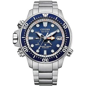 Citizen Analoog Eco-Drive polshorloge voor heren Promaster Aqualand, blauw, Eén maat, armband