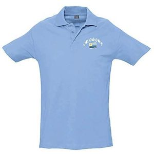 Poloshirt Rugby Protoy, hemelsblauw, unisex