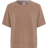 Brax - Style BAILEE - Shirt - Taupe - Sweatshirt in Viscosemix