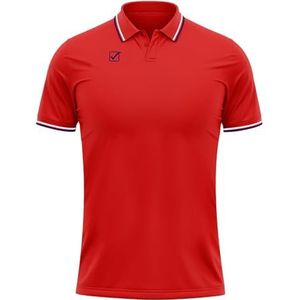 GIVOVA Poloshirt van katoen-piqué, Rood/Blauw, XXL