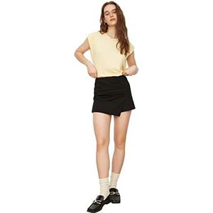 Trendyol Dames Gele mouwloos basic T-shirt, geel, extra klein