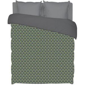 Bleu Câlin Dekbed voor eenpersoonsbed, Kylie, polyester, groen/grijs, 140 x 220 cm
