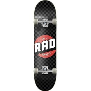 RAD Checkers Progressive skateboard voor volwassenen, uniseks, zwart/grijs, 18 cm