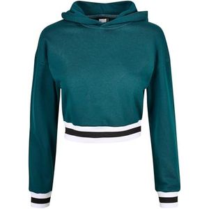 Urban Classics Dames korte college hoodie sweatshirt, Jasper, XL