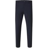 Pantalons - Effen - Wol - Slimfit - Gevoerde Zoom/Rand