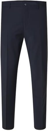 Pantalons - Effen - Wol - Slimfit - Gevoerde Zoom/Rand