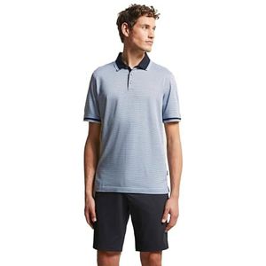 bugatti Herenpolo 1:2 mouw, blauwgrijs-340, S